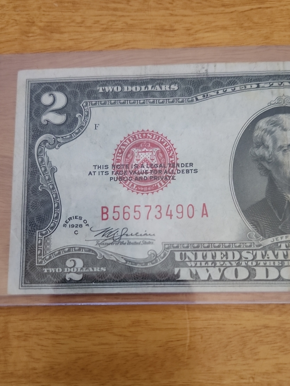 Three Two Dollar Bills, 1928C, 1953A, 1963 - Picture 3 of 12